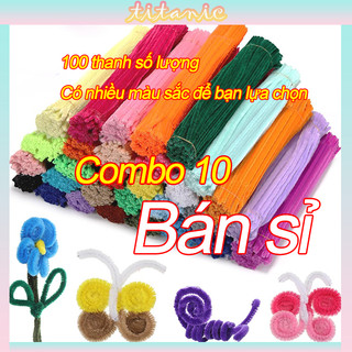 Combo 10🥗🥙Kẽm Nhung Loại 1 Dày Đẹp Làm Hoa, Làm Đồ Handmade Khoảng 100✨ cây