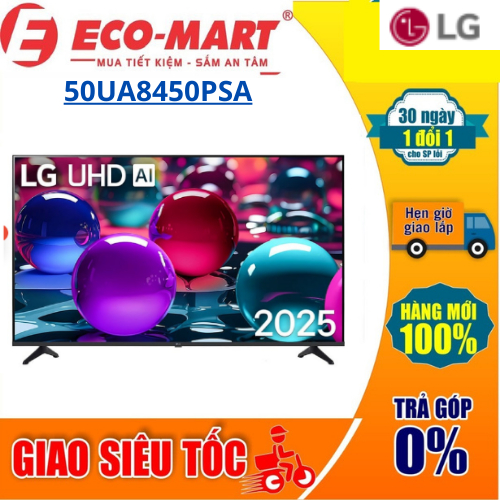 50UA8450PSA Smart Tivi 4K UHD LG 50 inch 50UA8450PSA ThinQ AI
