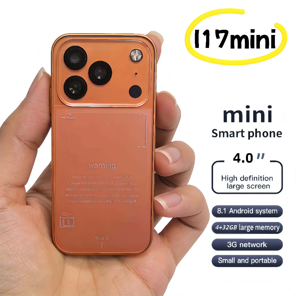 Bao hanh dien thoai thong minh man hinh cam ing XĐiện thoại i17 mini  Android Type C    Máy có đầy đ