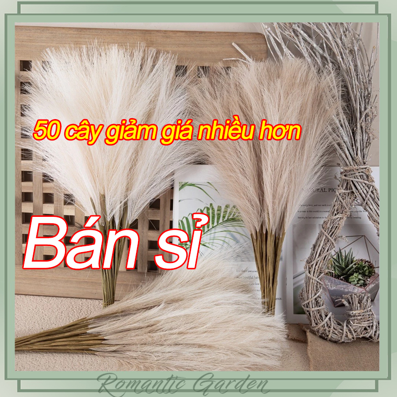 56.5cm combo 10/20/30/50🤗 Dễ Thương Trang Trí Hoa Giả Cây Reed Mô Phỏng Tiệc Cưới Giáng Sinh Trang T