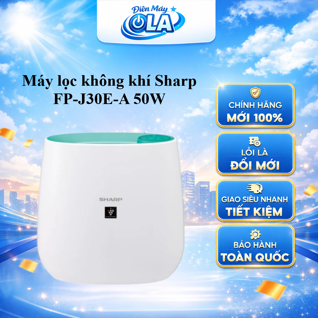 FP-J30E-A - Máy lọc không khí Sharp FP-J30E-A 50W - GIAO TOÀN QUỐC