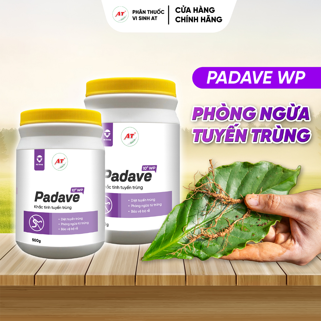 Combo 2 Hũ Padave Wp 500g, Áo Giáp Bảo Vệ Vườn Cây Tránh Xa Tuyến Trùng
