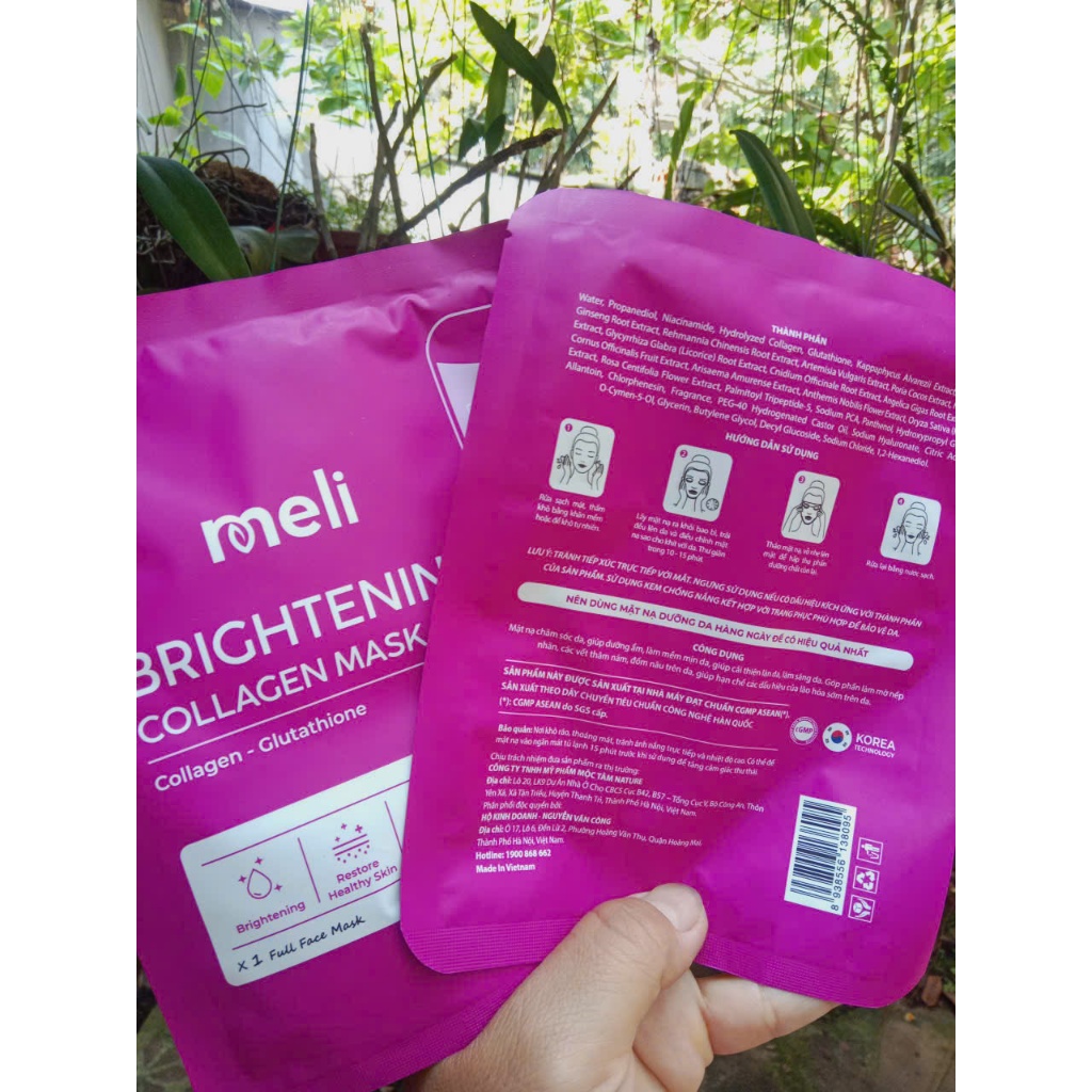 Mặt nạ meli collagen glutathione