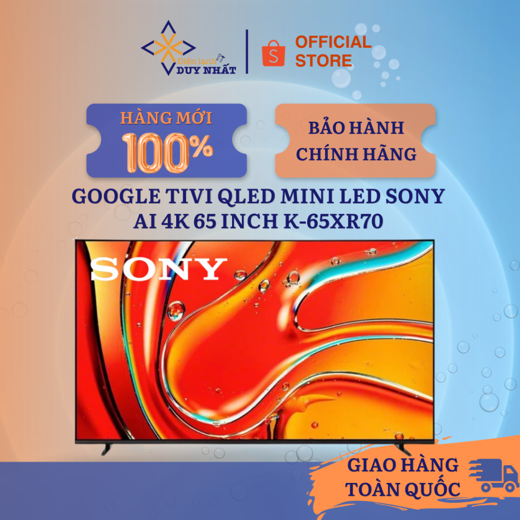 Google Tivi Mini LED Sony AI 4K 65 inch K-65XR70