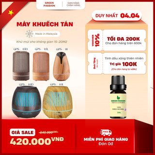 Máy Khuếch Tán Tinh Dầu, Máy Tạo Mùi Cao Cấp Green Thiết Kế Kiểu Đèn Lồng Sang Trọng - GPS04D