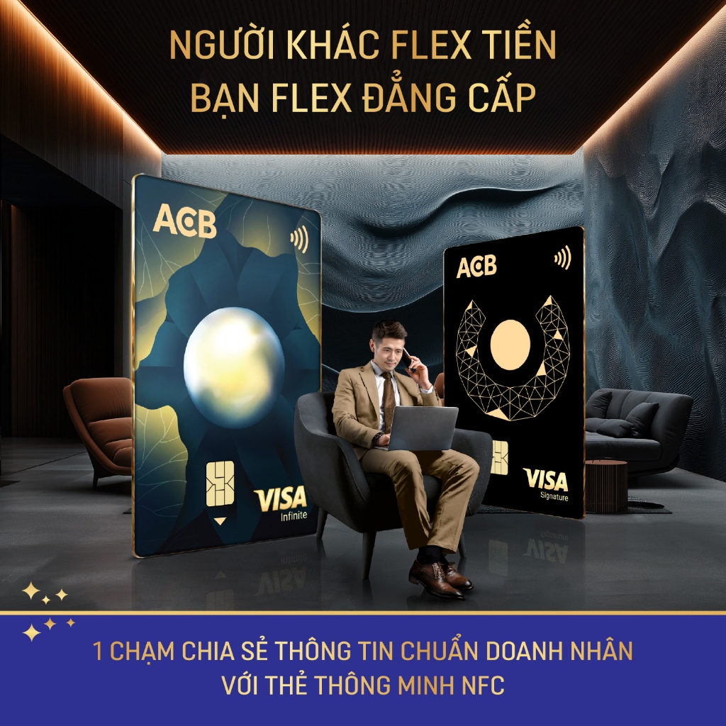 Thẻ ngân hàng Á Châu ACB - Thẻ ACB Visa Signature - ACB Visa Infinite - Akira Branding