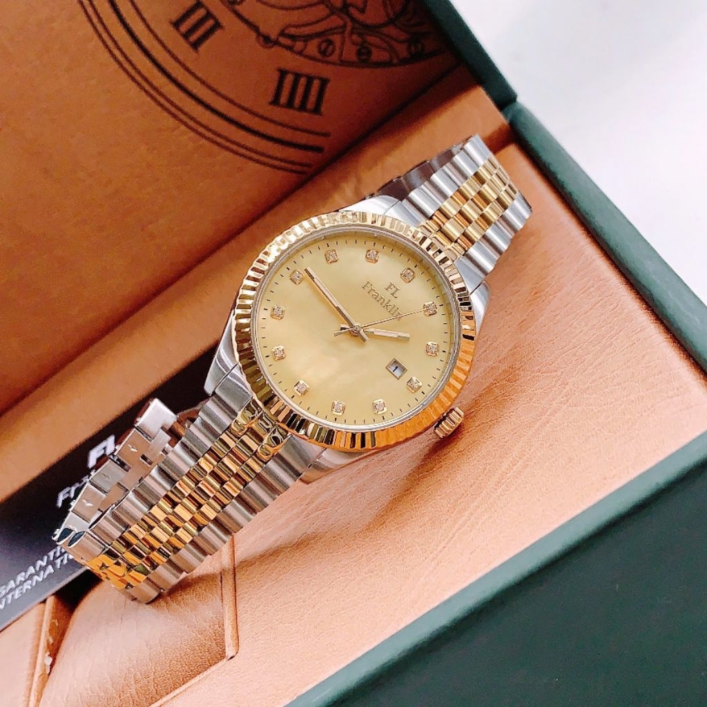 [Chính Hãng 100%] Đồng Hồ Nam Frankilin  FL5399 (5399) Máy Quartz (Pin) Siz 40mm Máy Miyota Nhật Kín