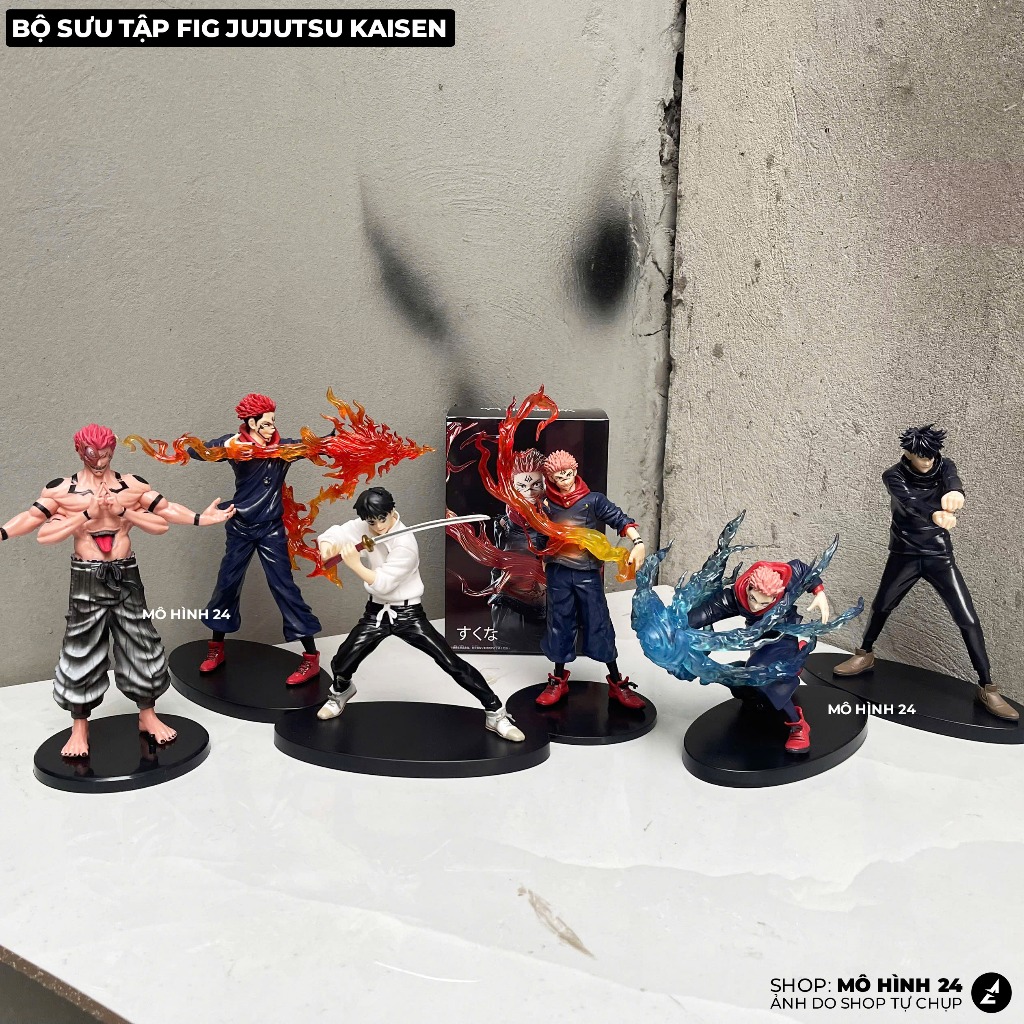 Bộ sưu tập Fig Jujutsu Kaisen Đồ chơi mô hình lắp ráp figure Sukuna Mahora Itadori Megumi Yuta anime