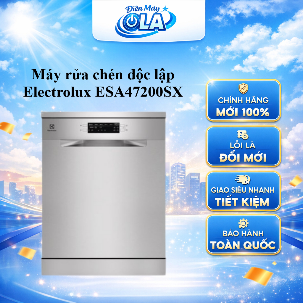 ESA47200SX - Máy rửa chén độc lập Electrolux ESA47200SX - GIAO TOÀN QUỐC
