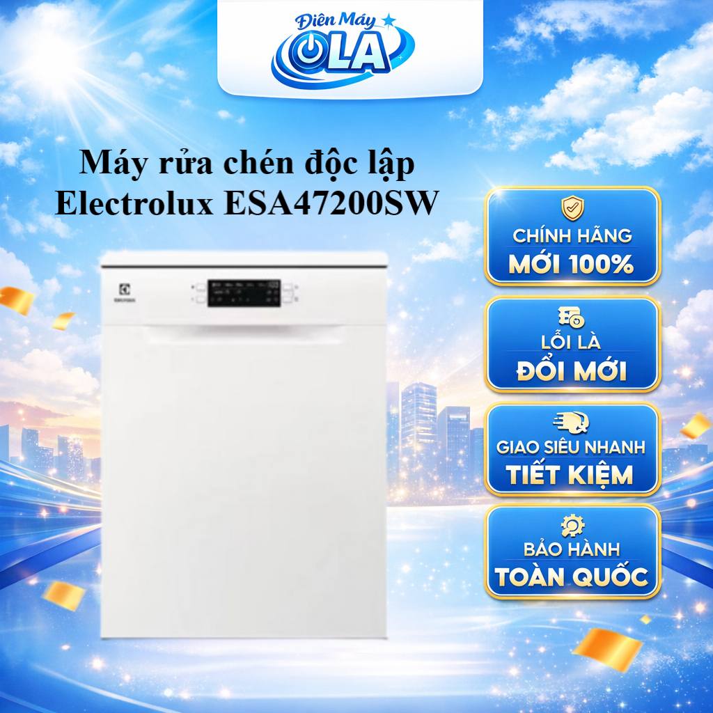 ESA47200SW - Máy rửa chén độc lập Electrolux ESA47200SW - GIAO TOÀN QUỐC