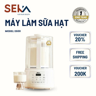 Máy Làm Sữa Hạt Đa Năng SEKA E600 Công Suất 600W Đa Chức Năng Xay, Chông Ồn Hiệu Quả BH 12 Tháng.