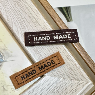 *[Túi 20c] Mác handmade nâu dài làm phụ liệu may mặc, nguyên liệu thủ công, phụ kiện tóc