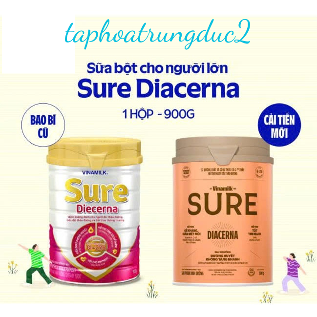 Sữa bột Sure Diecerna 900g Vinamilk