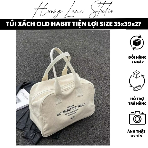 [Huonglana.Vip] TÚI XÁCH OLD HABIT TIỆN LỢI SIZE 35x39x27