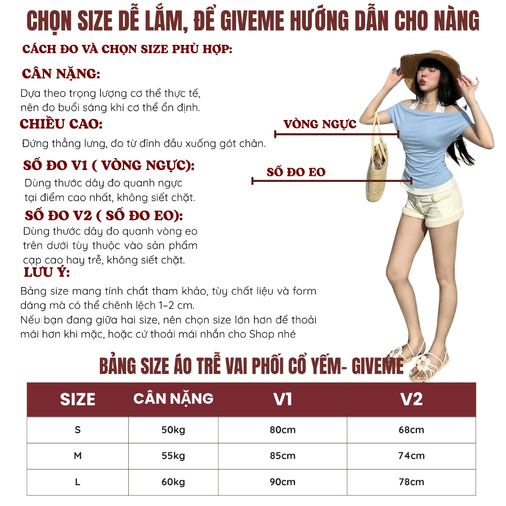 [SUMMER VIBE] Áo Trễ Vai Kiểu Nữ Dáng Nhún Eo Mix Áo Cổ Yếm Liền Thân Phù Hợp Mùa Hè Đi Chơi, Du Lịch Mát Mẻ - BY GIVEME | BigBuy360 - bigbuy360.vn
