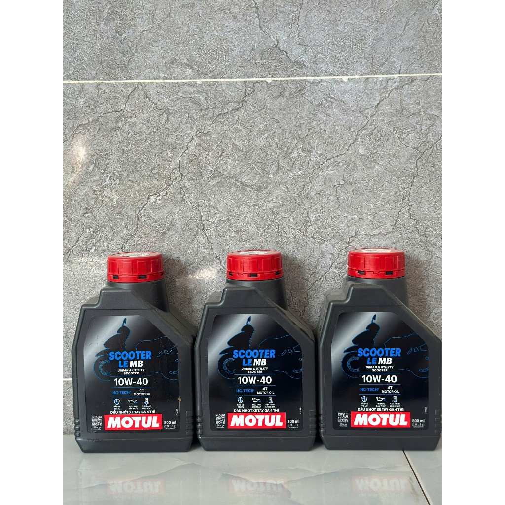 Combo 3 Chai Nhớt Motul Xe Tay Ga Motul Scooter LE MB 10W40 800ML Chính Hãng Nhập Khẩu - Cam Kết 100