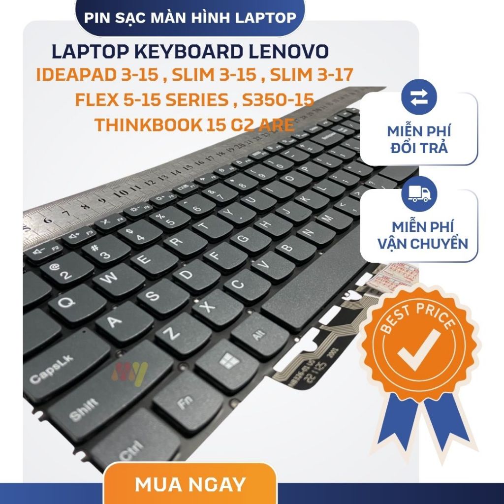 Bàn phím laptop Lenovo IdeaPad 3-15, Lenovo Slim 3-15 Slim 3-17, Lenovo ThinkBook 15 G2 ARE, FLEX 5-