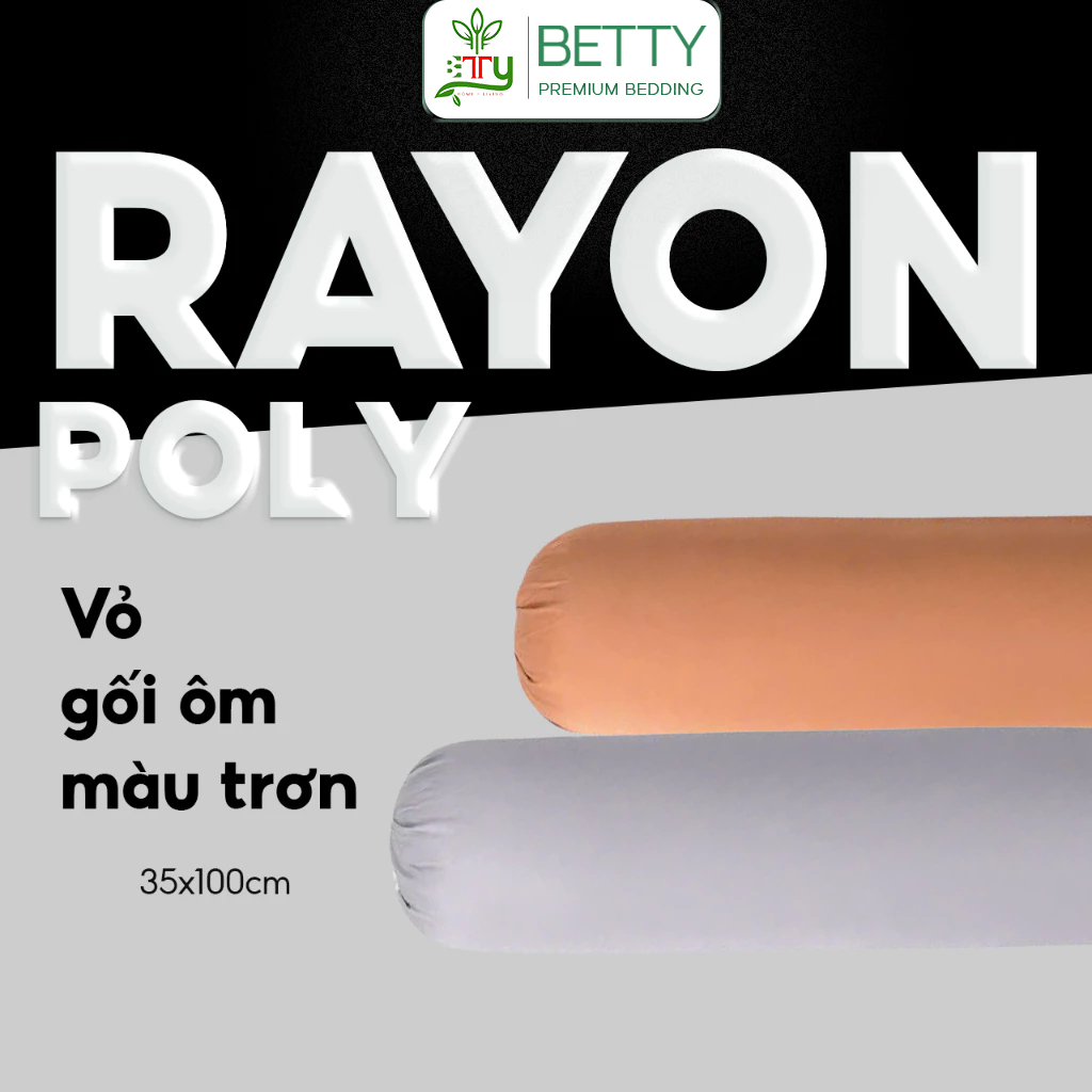 Vỏ Gối Ôm Betty Bedding Tencel Màu Trơn, Size 35x100cm