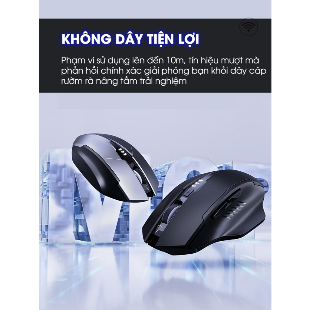 Chuột không dây Logi M220 , Chuột máy tính kết nối kép- chống ồn phù hợp đa thiết bị | BigBuy360 - bigbuy360.vn