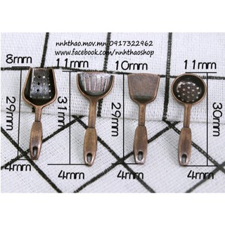 Mô hình bộ dụng cụ bếp tí hon trang trí mô hình nhà búp bê (1:12 1:6)