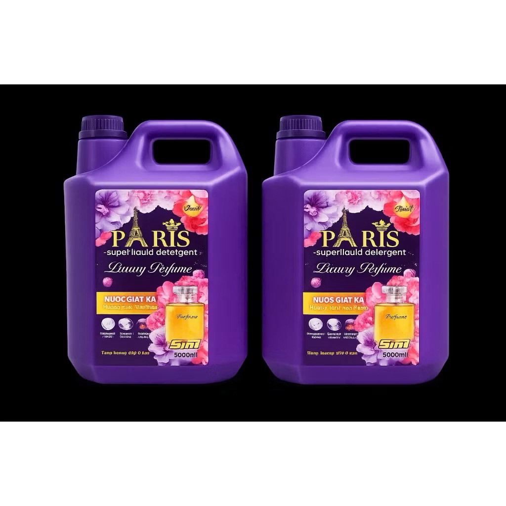 Nước Giặt Xả Pari Hương Nước Hoa 5 LÍT Và Túi 3,6 Lít, Nước Giặt Pari, Không Hoá Chất, An Toàn Cho D