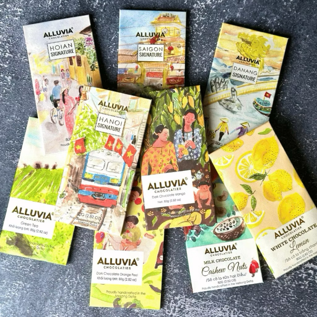 🍫 SOCOLA ALLUVIA 80G – THỦ CÔNG CAO CẤP TỪ MEKONG DELTA 🎁