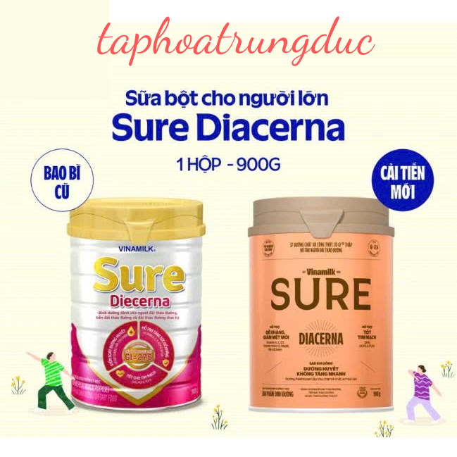 Sữa bột Sure Diecerna 900g Vinamilk