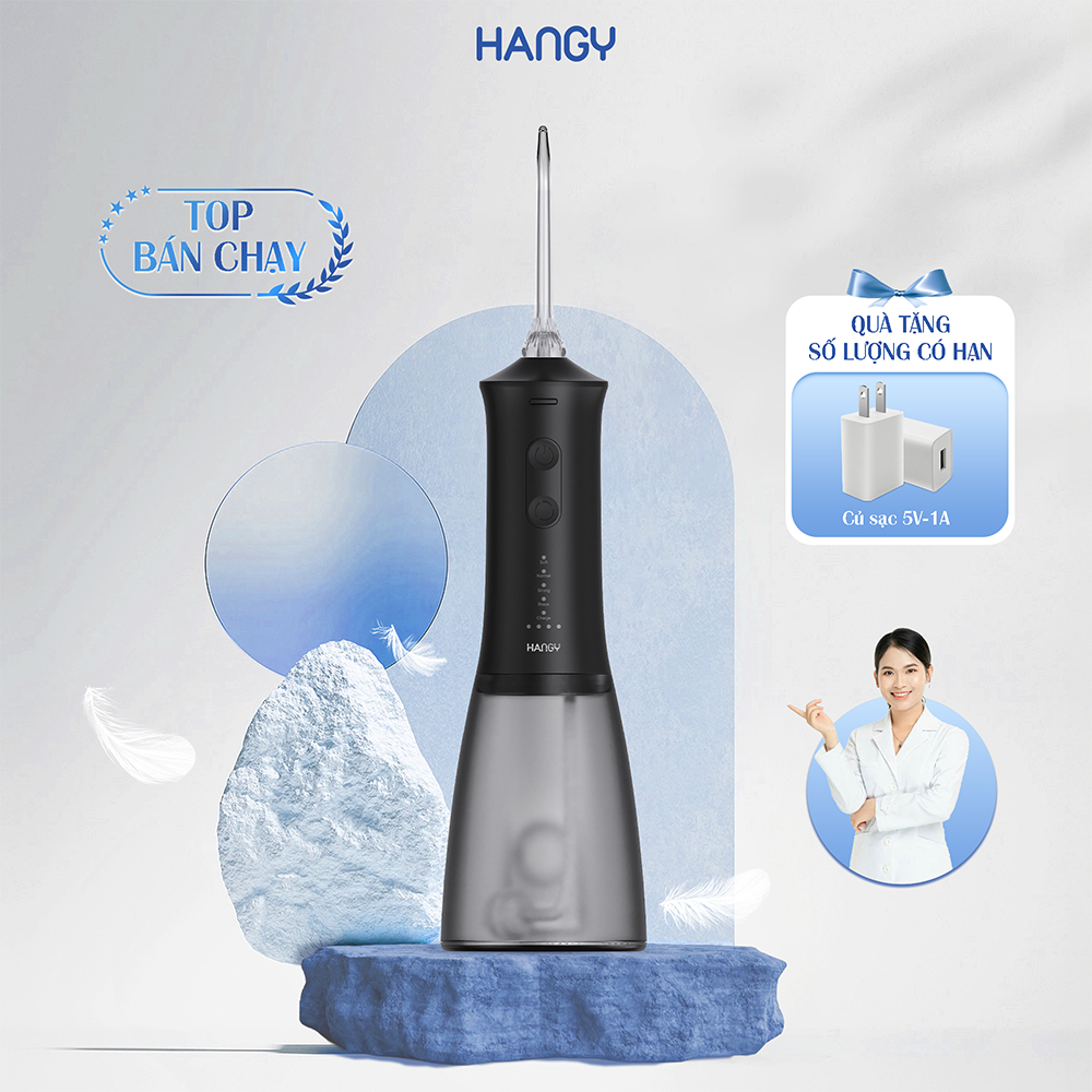 Máy Tăm Nước Cầm Tay Cho Răng Niềng HG23 & HN26 - Pin Trâu, 4 Chế Độ - Đổi mới trong 12 tháng