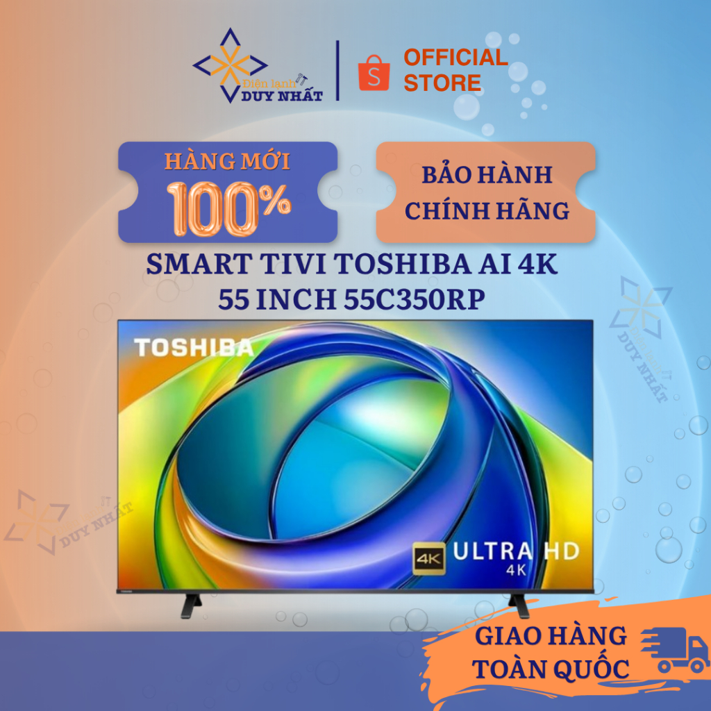 Smart Tivi Toshiba AI 4K 55 inch 55C350RP
