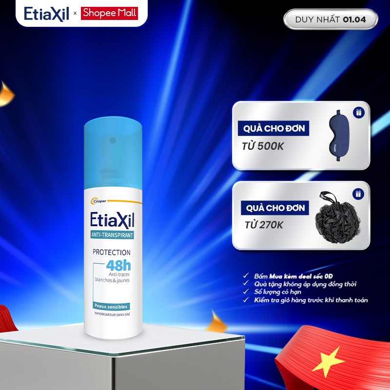Xịt Khử Mùi Toàn Thân Etiaxil Bảo Vệ Kép 100ml