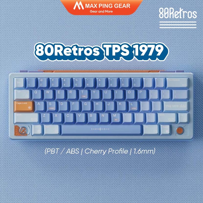 [HỎA TỐC] Keycap Set 80Retros TPS 1979 (PBT | ABS | Doube-shot | Ink Printing | 1.6mm) - Maxpinggear