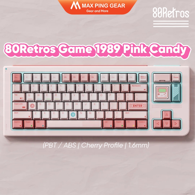 [HỎA TỐC] Keycap Chính hãng 80Retros Game 1989 Pink Candy - Maxpinggear