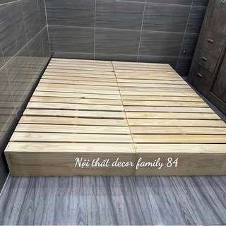 (Hỏa Tốc) Giường Gỗ Thông Pallet,Gỗ Thông Mỹ Nhập Khẩu.Chống Mốc,Mối Mọt,Kích Thước  Cao 10CM