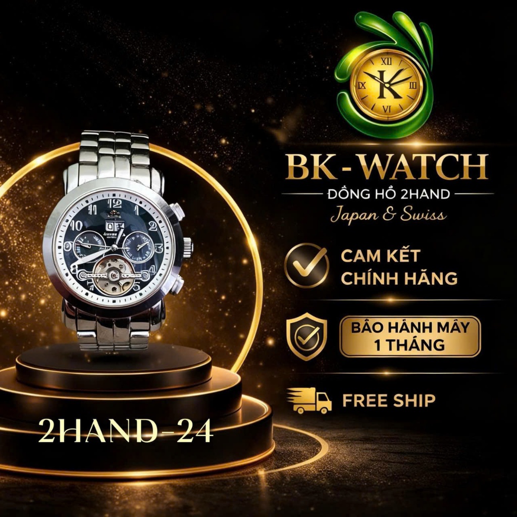 Đồng hồ nam J.Harrison automatic mới 99%, chính hãng nhật bản, bảo hành máy 1 tháng