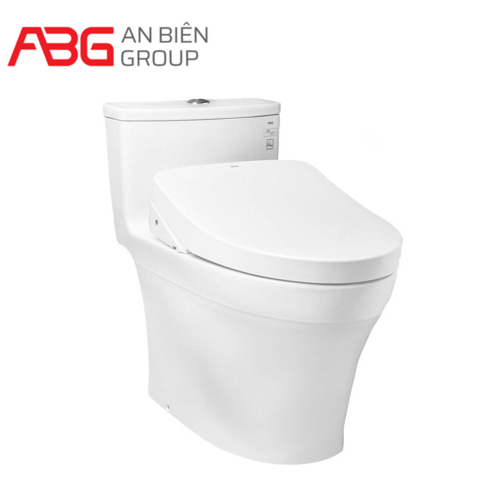 Bồn cầu thông minh 1 khối TOTO MS885DW11 thiết kế thân kín hiện đại kèm nắp rửa điện tử WASHLET S7 (