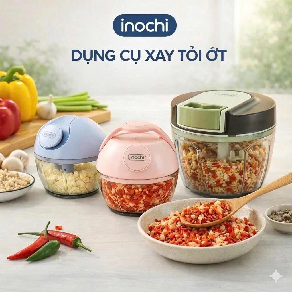 Dụng cụ xay tỏi ớt Yoko (DỤNG CỤ XAY TIỆN LỢI) - Phù hợp sử dụng như tỏi xay…