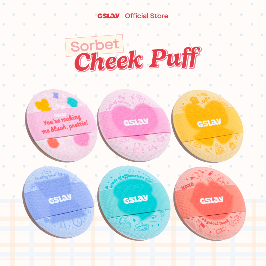 [QUÀ TẶNG] Mút Trang Điểm Mini Đánh Má Hồng Tiện Lợi - GSLAY Cheeky Puff (Ngẫu nhiên)