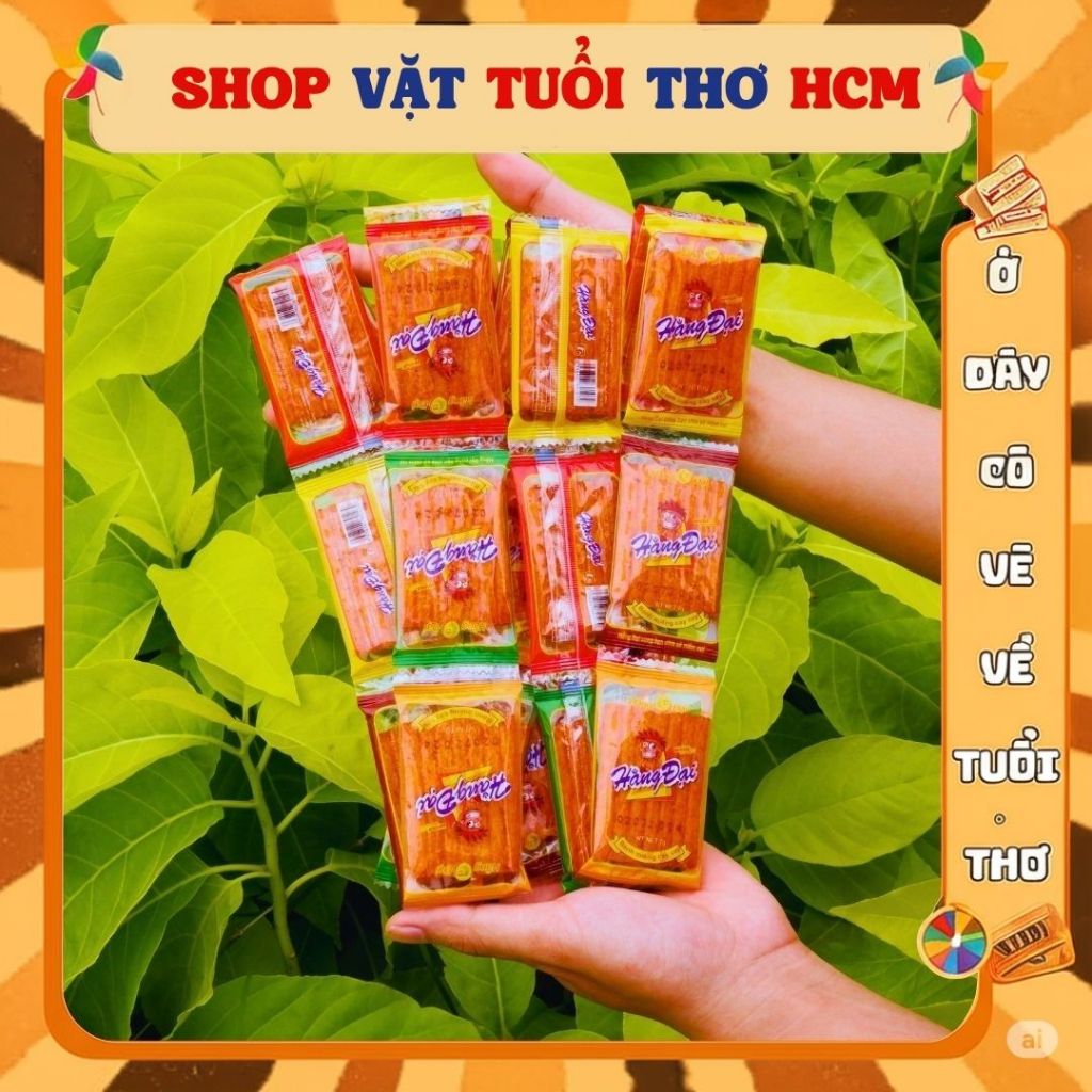 60 Gói Hằng đại sườn dê, dây que cay sườn dê nướng gói nhỏ, ăn vặt cổng trường, tuổi thơ