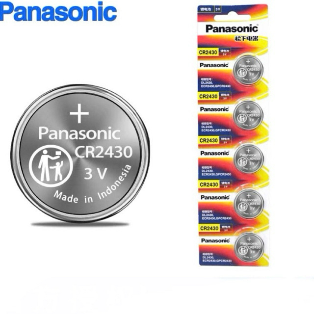 Vỉ 5 Viên Panasonic CR2430 Và CR2450 hàng chính hãng