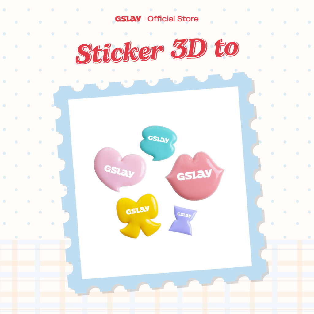 [QUÀ TẶNG] Sticker 3D phồng GSLAY (Large size)