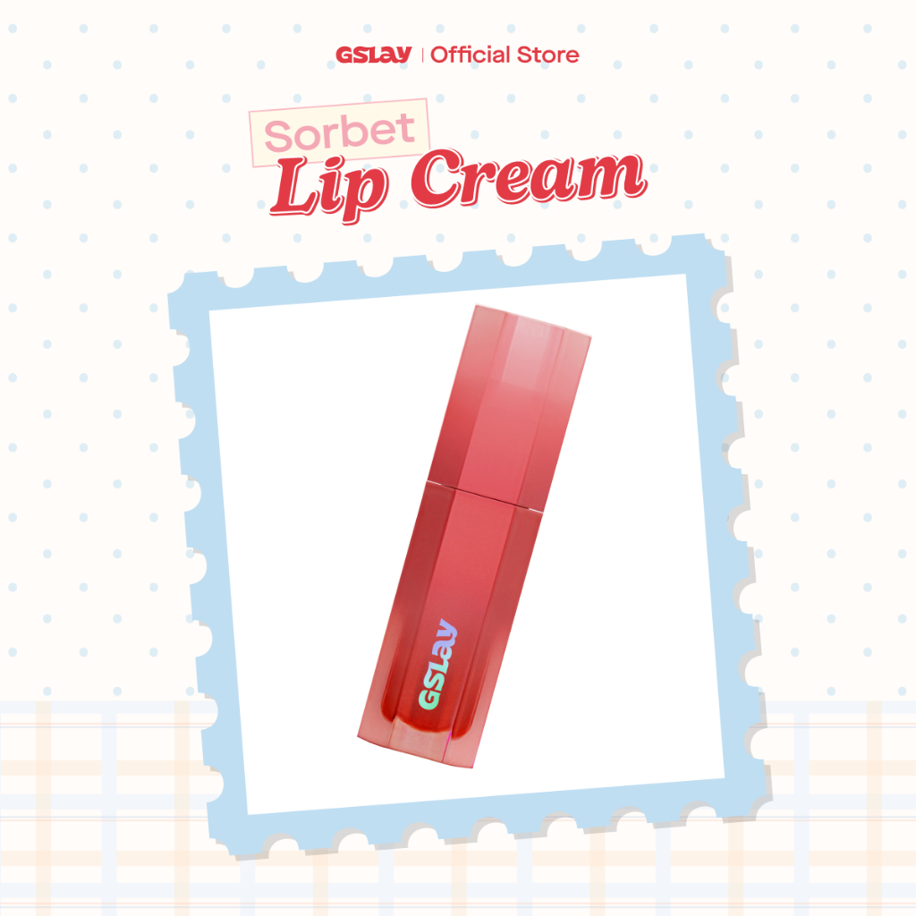 [LIVE] Son kem GSLAY Sorbet Lip Cream mịn lì thuần chay che phủ rãnh môi giữ màu lâu trôi (4gr)