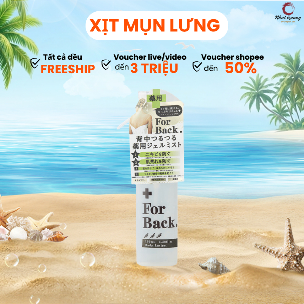 Xịt hỗ trợ giảm mụn lưng For Back