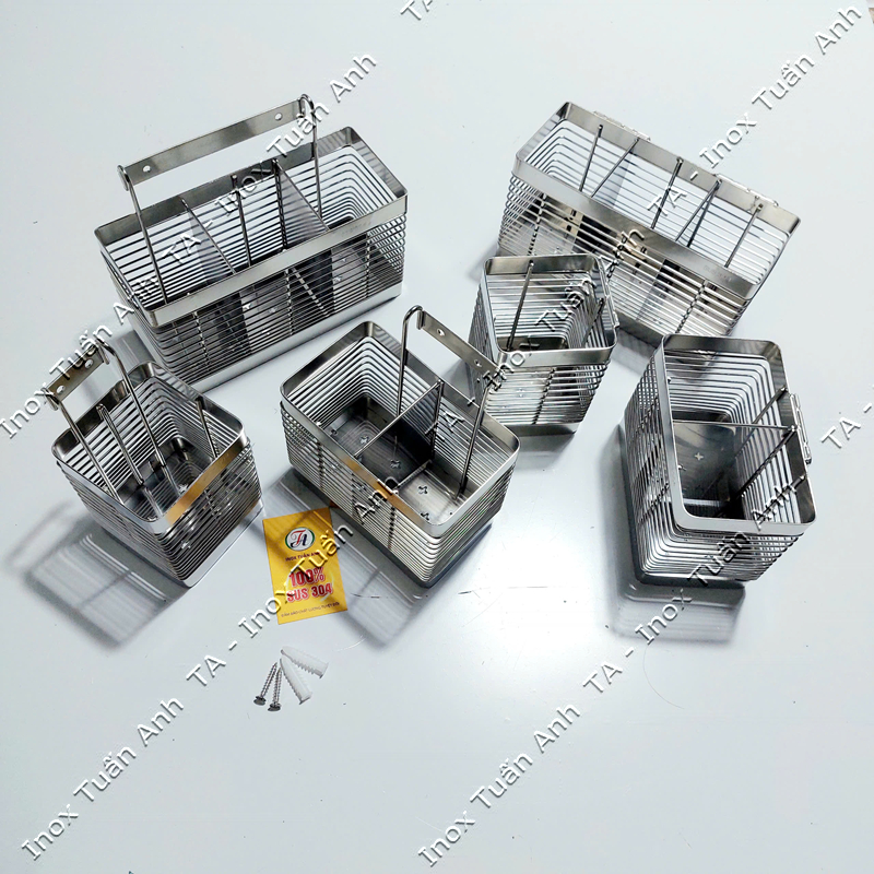 Ống đựng đũa muỗng inox 304 - Giỏ đũa inox 304 OD304