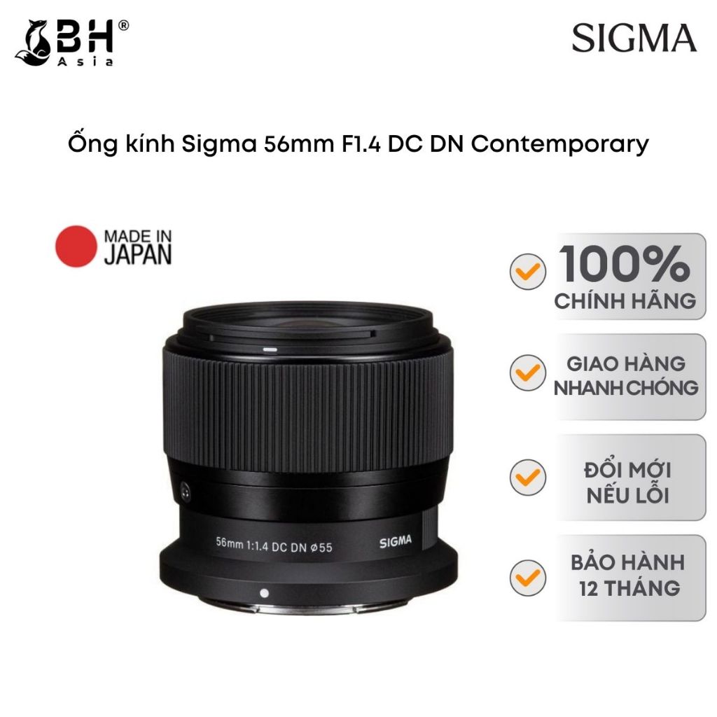BH Asia - Ống kính Sigma 56mm F1.4 DC DN Contemporary