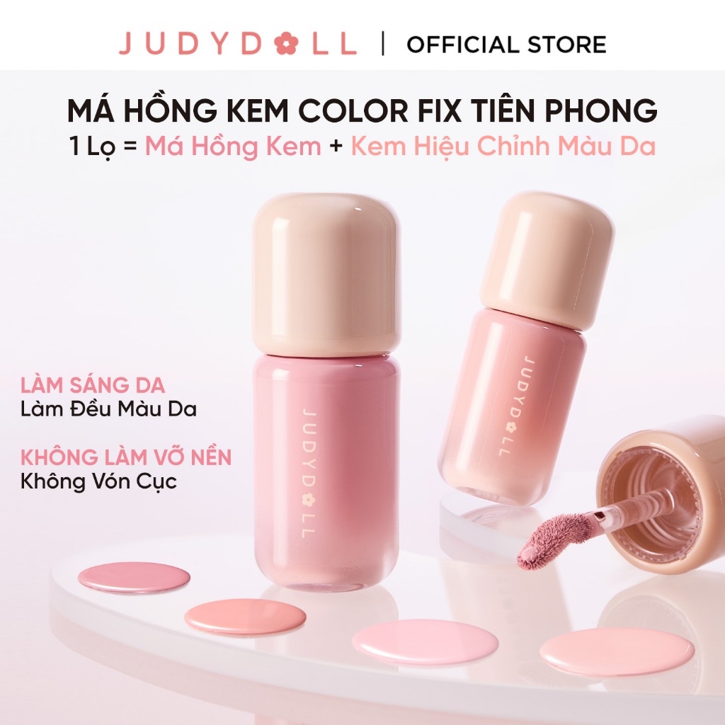 [NEW] JUDYDOLL Má Hồng Kem Blush Lotion Bóng nhẹ Bắt sáng Triệt sắc Che quầng thâm 5g | BigBuy360 - bigbuy360.vn
