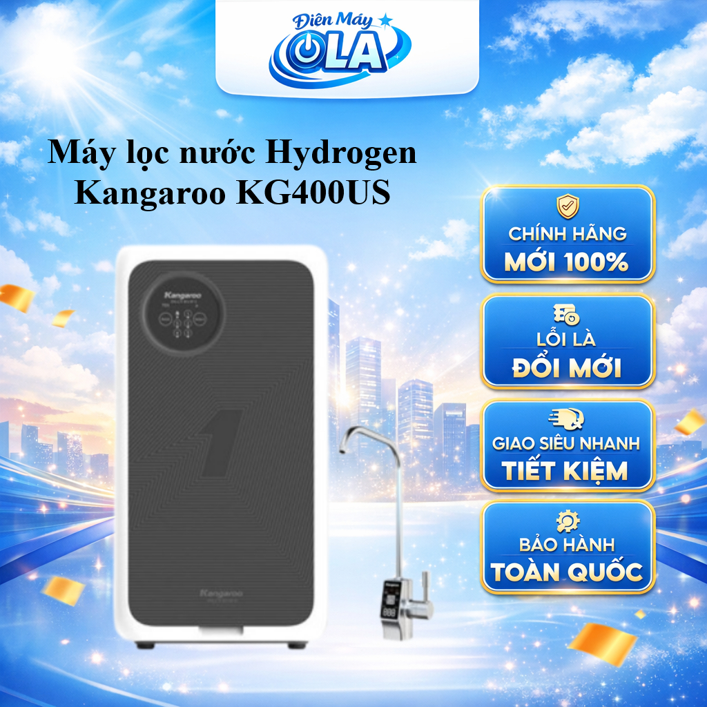 KG400US - Máy lọc nước Kangaroo để gầm  Hydrogen 5 LÕI KG400US - GIAO TOÀN QUỐC