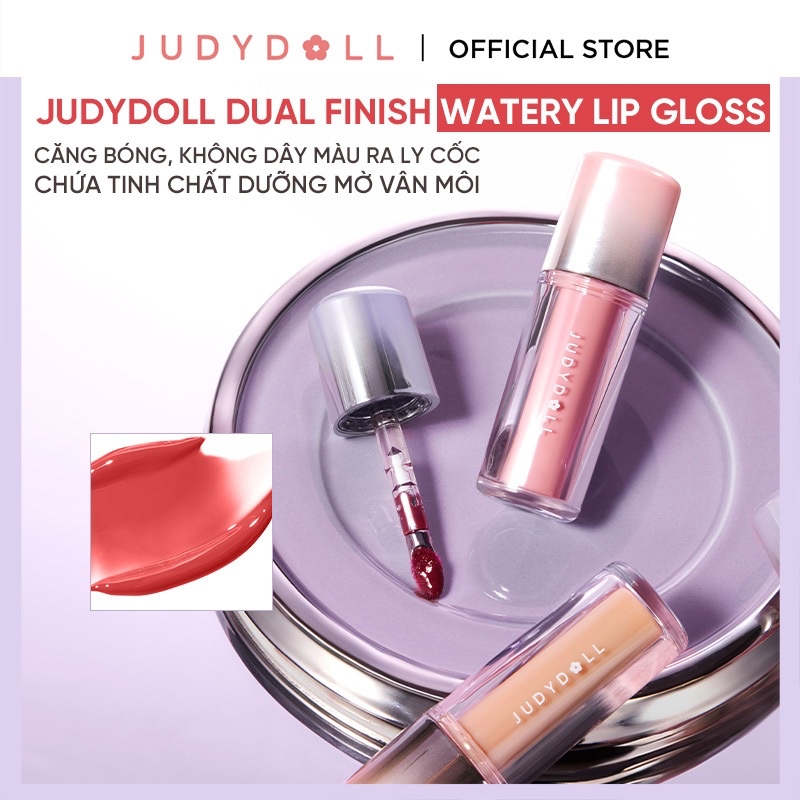 [NEW] JUDYDOLL Son Tint Bóng Đầu Sắt Nhung Dual Flash Watery Lip Gloss 2.0 Căng Bóng Dưỡng Môi Bền Màu 2.4g | BigBuy360 - bigbuy360.vn