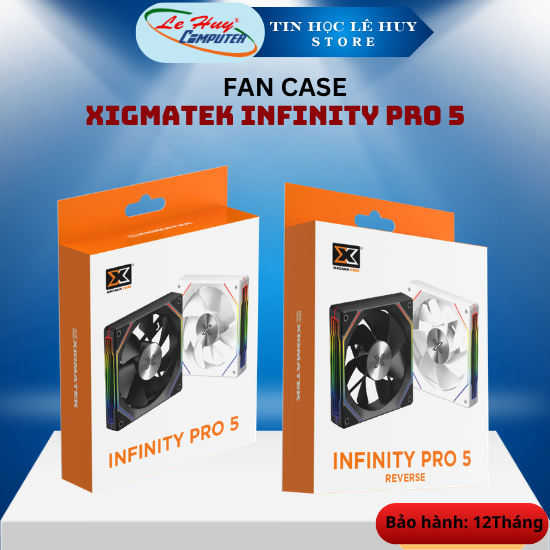 Fan Case Máy Tính XIGMATEK Infinity Pro 5/ Infinity Pro 5 Reverse (Black/ White) - Hàng Chính Hãng