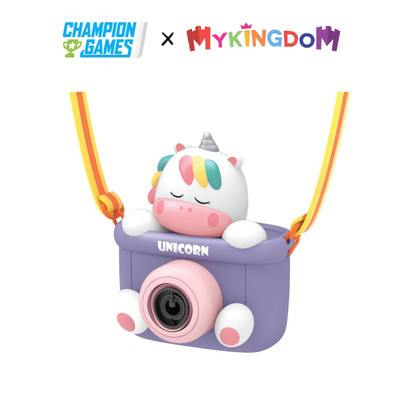 Đồ Chơi Máy Ảnh Phun Bong Bóng Kỳ Lân CHAMPION GAMES BBHG0093U MYKINGDOM