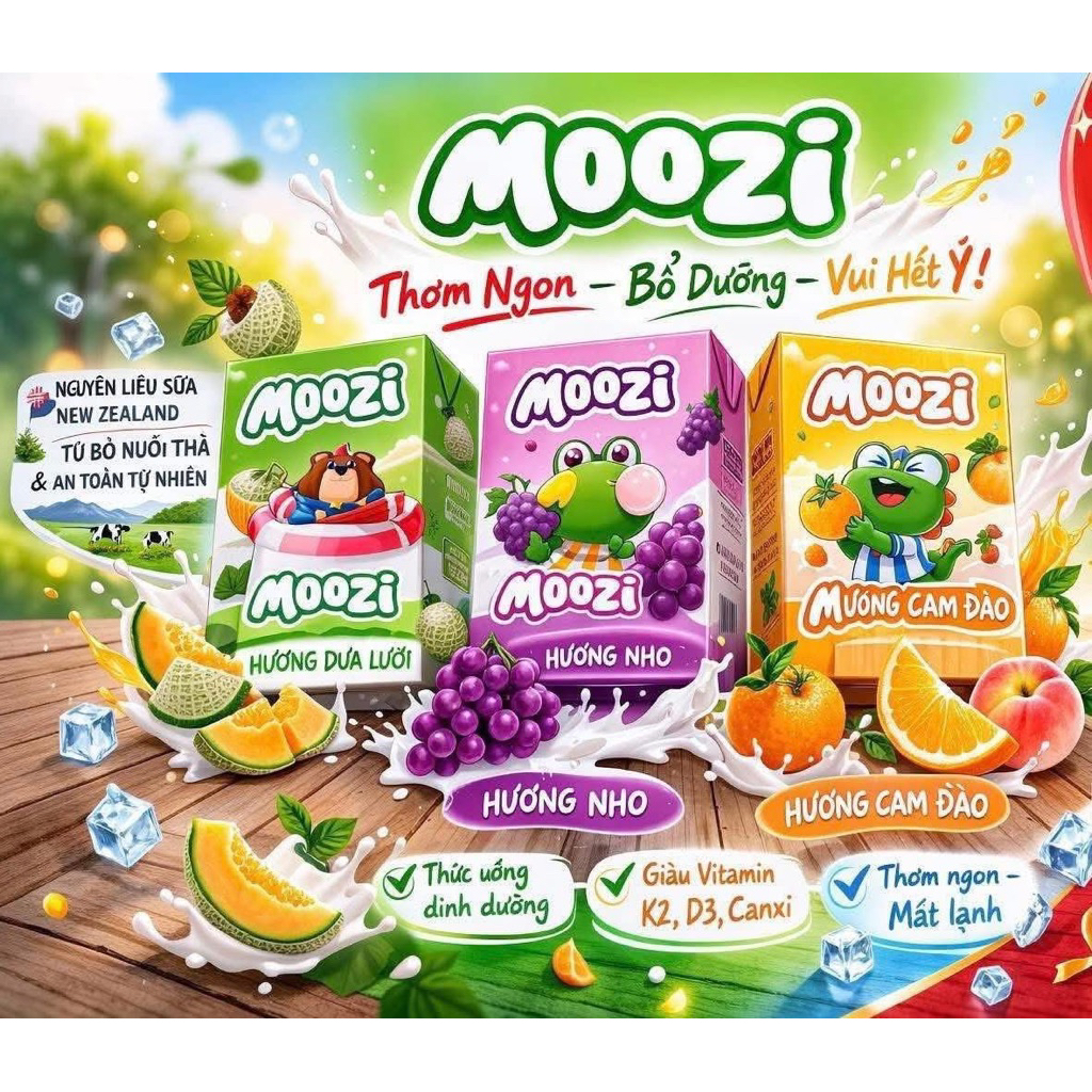Thùng Sữa Moozi Trái Cây Hãng Sữa Colosbaby (48 Hộp* 110ml) date 24-30/ T9